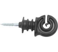 Llampec Aisladores para Pastor Eléctrico N°4 - Pack 25 Unidades - Aislador Roscado para Poste de Madera y Hilo Electrico - Polipropileno Reforzado Resistente a UV - Fácil Instalación