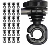 Llampec Aisladores para Pastor Eléctrico N°6E - Pack de 400 Unidades - Aislador para Varilla e Hilo Electrico 6-14mm - Polipropileno Reforzado Resistente a UV y Lluvia - Fácil de Instalar