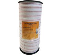 Llampec Hilo Pastor Eléctrico 200 m x 20 mm - Cinta 7 Conductores Acero Inoxidable - Alta Conductividad y Resistencia UV - Cable Valla Eléctrica para Caballos, Vacas y Perros - Bobina Pastor Eléctrico