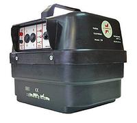 Pastor eléctrico Llampec Mod.24 con batería Recargable 12V - 3,5 J, 10.000 V y 35 km de Alcance - Ideal para Ganado equino, Vacuno, porcino, ovino, Animales Salvajes y Mascotas - Fabricado en España