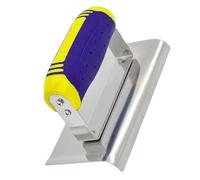 Llana de acero inoxidable - Fresa de acero para hormigón, fresa de borde para el acabado de hormigón | Llanas para alisar juntas de hormigón con extremos curvos o rectos, llana de precisión para hormi