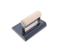 Llana de borde de Marshalltown, R 3mm, L 10mm con mango de madera de acero azul, dimensiones de la llana: 152x102 mm