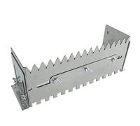 Llana dentada de doble diente, peine ajustable para mortero para una aplicación rápida y uniforme del adhesivo, herramienta profesional para nivelar azulejos de suelo y pared con,60cm