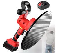 Llana Eléctrica 1680W, Máquina de Acabado de Hormigón Inalámbrica 380 mm con 4 Almohadillas, Alisadora de Pared de 6 Velocidades para Enlucido, Pulido y Lijado 1-Battery