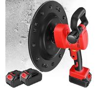 Llana Eléctrica, Niveladora De Hormigón Con 6 Velocidades, Máquina Para Enlucir Superficies De Cemento, Alisadora Eléctrica, Incluye 2 Baterías Y 4 Almohadillas Para Alisar Paredes Manualmente.