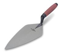 Llana Marshalltown, London Style con Mango ergonómico Durasoft, de Acero al Carbono, con Punta Ancha y Cuello Recto, Dimensiones de la Llana: 254x118 mm, Plata