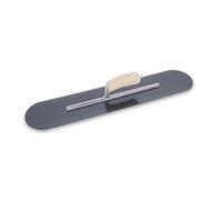 Llana para piscinas Marshalltown con mango curvo de madera, de acero azul, llana para suelo y hormigón, dimensiones: 559x127 mm