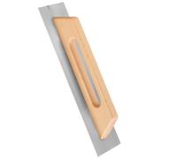 Llana profesional - llana grande de 480 mm, fabricada en acero inoxidable, ideal para acabados lisos en superficies de yeso y cemento.