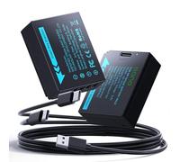 llano Batería USB-C NP-W126S, totalmente decodificada para cámaras Fujifilm XM5 X100VI X100V XS10 XE5 XT30III XT30II XT30 XT50 XT20 XE4 A5, capacidad de 1140 mAh, recargable rápida (paquete de 2)
