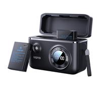 Llano EN-EL14 Cargador de Batería Dual+ 2 Baterías Recargables con Entrada USB-C para Nikon D3100 D3200 D3300 D3400 D3500 D5100 D5200 D5300 D5500 D5600 DF Coolpix P7000 P7100 P7700 P7800-Negro