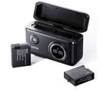 llano Hero 13 Batería, paquete de 2 baterías Enduro Hero13 para cámara de | Para cámara de acción GoPro Hero 13, pantalla digital inteligente, ranura para tarjeta KF