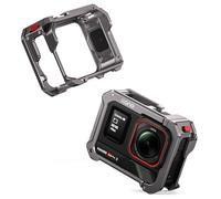 Llano Jaula de Aluminio para Insta360 Ace Pro 2/Ace Pro/Ace, Marco Protector Ultraligero de 60g con Zapata Fría y Montura de 1/4", Acceso Rápido a la Batería, Estuche y Accesorios para Ace Pro 2