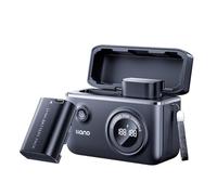 Llano LP-E6NH Paquete de 2 Baterías Recargables (USB-C) y Cargador de Batería Dual para Canon EOS R7 R5 R6 R6 II R, 5DIV, 6DII, 7DII, 80D, 90D, Pantalla Digital Inteligente Negro