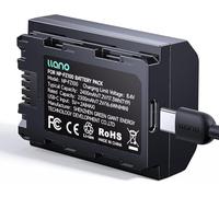llano NP-FZ100 (Entrada USB-C) Batería 2400 mAh, Alta Capacidad, Compatible con Sony A7 III, A7 IV, A6600, A7C, A7R III, A7R IV, A7R V, A7S III, A1, A9, A9 II, FX3, FX30, ZV-E1 - Negro