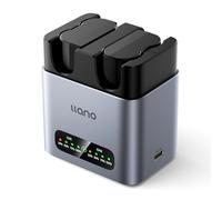 llano Pack de 2 Baterías EN-EL25 1350 mAh con Cargador Rápido 20 W para Nikon Z50 II, Z50, Z30, Zfc - Carcasa de aleación de Aluminio con disipación de Calor, Carga Completa en 2 Horas, Pantalla LED