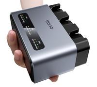 llano Paquete de 3 baterías EN-EL15C & Cargador rápido de 30W para Nikon Z8,Z7II, Z5II,ZF,Z6III,D850,Z7,Z6II, Z6,D7500,D750,D7200, Aluminio CNC para disipación de calor,carga en 2.8 horas,pantalla LED