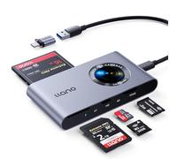 Llano R305 Lector de Tarjetas SD/CF 5 en 1, Compatible con SD/TF/MS/CF/M2