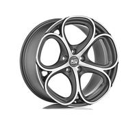 MSW Wheels – Llanta de aluminio MSW 82 – 9x20 5x112 ET35 – Frontal pulido de titanio