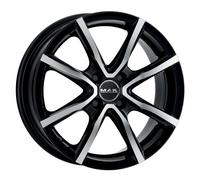 Llanta aluminio ABARTH 500 16" - MAK MILANO 4 BLACK MIRROR