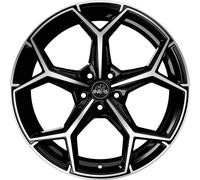 LLANTAS ANTERA A101 PARA RANGE ROVER VELAR 8.5X20 5X108 PIANO BLACK DIAMOND CUA