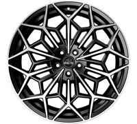Llanta aluminio ANTERA A105 22" 9.5J 5x112 ET 36 66.6 PIANO BLACK DIAMOND
