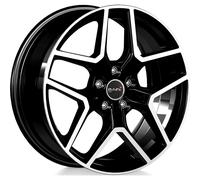 Llanta aluminio AVUS AC-519 18" 7.5J 5x114.3 ET 40 73.1 BLACK POLISHED