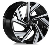LLANTAS AVUS AC-521 PARA NISSAN ALMERA TINO 7.5X18 5X114.3 BLACK POLISHED 64H