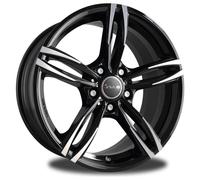 Llanta aluminio AVUS AC-MB3 20" 9.5J 5x120 ET 45 72.6 BLACK POLISHED