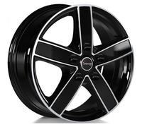 Llanta aluminio AVUS AC-V51 16" 6.5J 5x130 ET 62 78.1 BLACK POLISHED