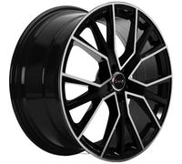 Llanta aluminio AVUS AF18 21" 9.5J 5x112 ET 20 66.6 BLACK POLISHED