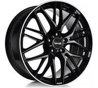 Llanta aluminio AVUS AF19 17" 7.5J 5x112 ET 30 66.6 BLACK LIP POLISHED