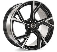 LLANTAS AVUS AF20 PARA VOLKSWAGEN ID.3 8X18 5X112 BLACK POLISHED PO4