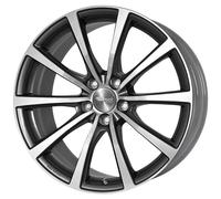 Llanta aluminio BMW Serie 6 18" - BROCK B32 GRAPHITE LUCIDO DIAMANTATO