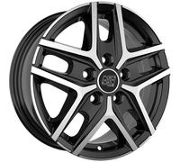Llanta aluminio MSW MSW 40 VAN 16" 6.5J 5x114.3 ET 44 66.1 GLOSS BLACK FULL POLI