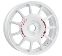 Llanta aluminio OZ RACING LEGGENDA 17" 7J 4x100 ET 42 68 RACE WHITE RED LETTERIN