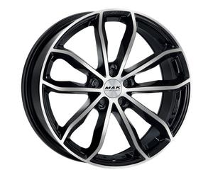 Llanta de aluminio de 20'' MAK 24H-FF 5x112 9J ET26, color Black mirror