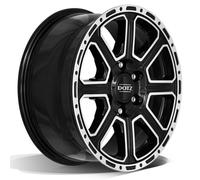 Llanta De Aluminio Dotz 4x4 Kalahari 8x18 6x114.3 Et30 Frontal Negro Pulido