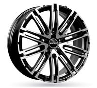 Llanta De Aluminio Gmp Targa 11.5x21 5x130 Et61 Frontal Negro Pulido