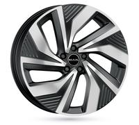 Llanta De Aluminio Mak Electra 7.5x20 5x112 Et44 Frontal Negro Pulido