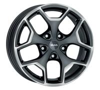 Llanta De Aluminio Mak Liberty 7.5x17 5x110 Et39 Frontal Pulido Gris