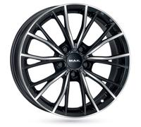 Llanta De Aluminio Mak Mark 8x17 5x112 Et23 Frontal Negro Pulido