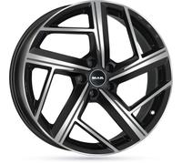 Llanta De Aluminio Mak Qvattro 8.5x21 5x112 Et33 Frontal Negro Pulido