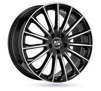 Llanta De Aluminio Msw Msw 30 8.5x18 5x112 Et35 Brillo Negro