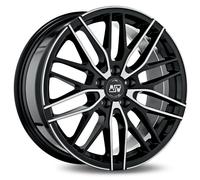 Llanta De Aluminio Msw Msw 72 7x17 5x108 Et45 Brillo Negro