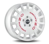 Llanta De Aluminio Oz Rally Racing 7x17 4x108 Et40 Letra Blanca Roja