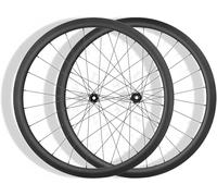 Llanta de aluminio, Ruedas de carretera carbono 700C, freno disco, eje pasante 24H, bloqueo central 8-12 velocidades, negro, 28-73mm(700C/38MM)