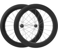 Llanta de aluminio, Ruedas de carretera carbono 700C, freno disco, eje pasante 24H, bloqueo central 8-12 velocidades, negro, 28-73mm(700C/73MM)