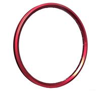 Llanta de bicicleta plegable, 20 pulgadas 406 de 32 agujeros, doble pared, aleación de aluminio anodizado rojo para mini bicicleta plegable