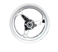 llanta de la rueda Llantas de rueda delantera de cubo de aluminio CNC para motocicleta Scooter Universal 10 * 2.15J paso de 70mm Ruedas para moto(Silver)