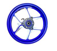 llanta de la rueda Universal 10 * 2.15J E-Scooter motocicleta CNC cubo de aluminio llantas de rueda delantera paso de 70mm Ruedas para moto(12 inch Blue)